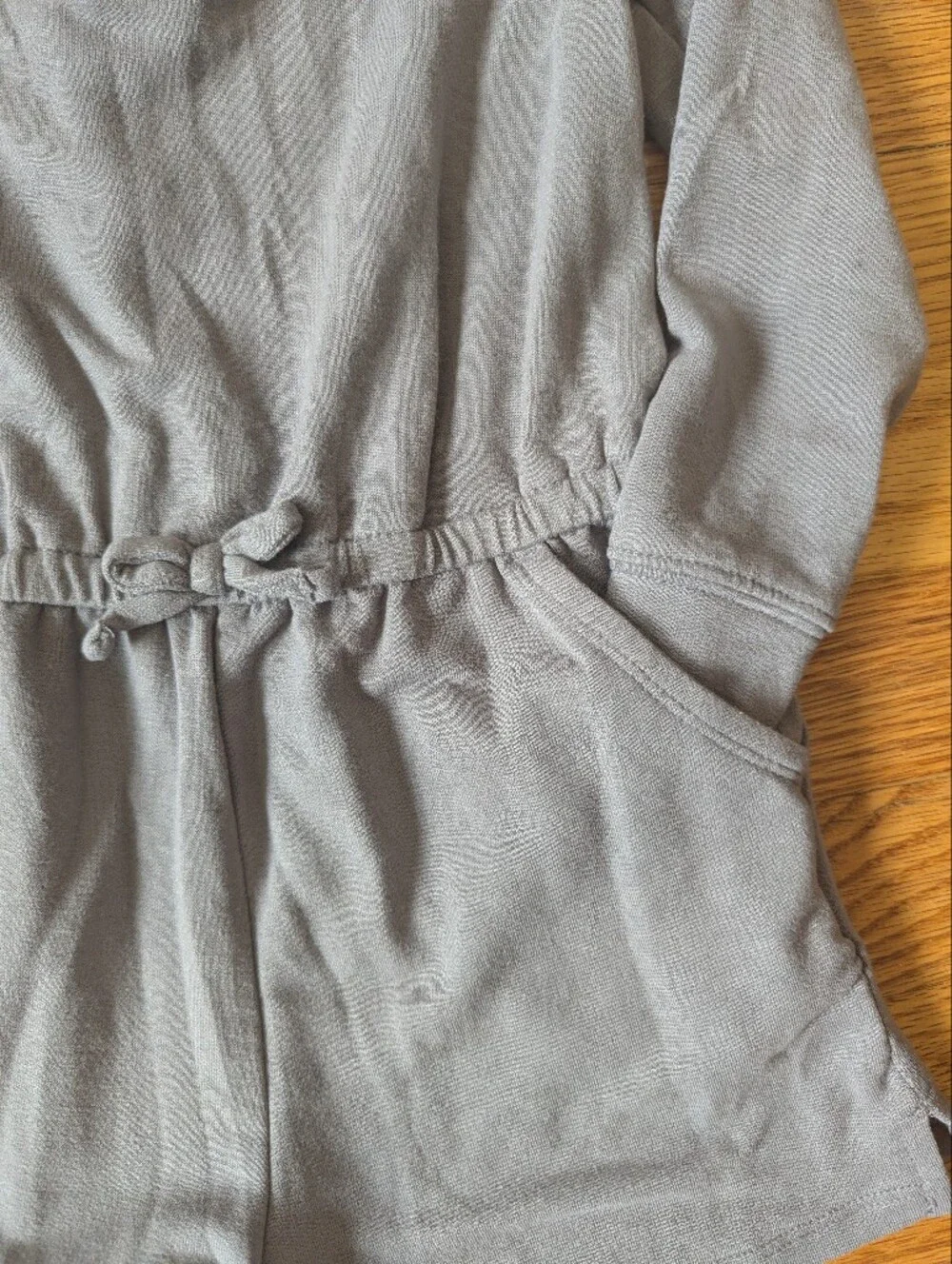 Old Navy Gray Long-Sleeve Knit Romper, 4T